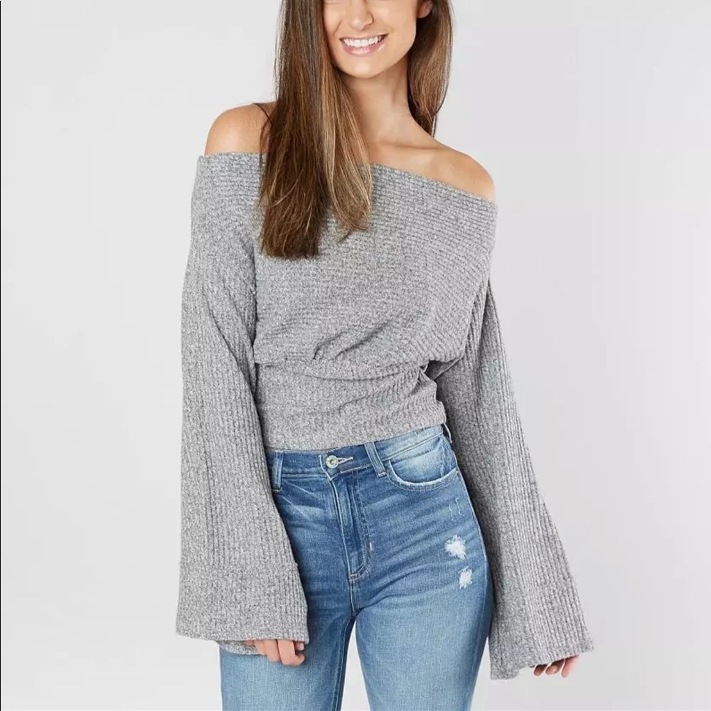 Free People soft off the shoulder top